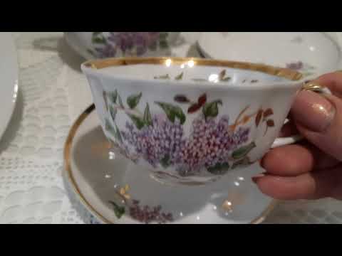 Видео: Сирень на фарфоре СССР. 5фз, 5 деколей, 5 десятилетий.#сиреньнафарфоре5заводов