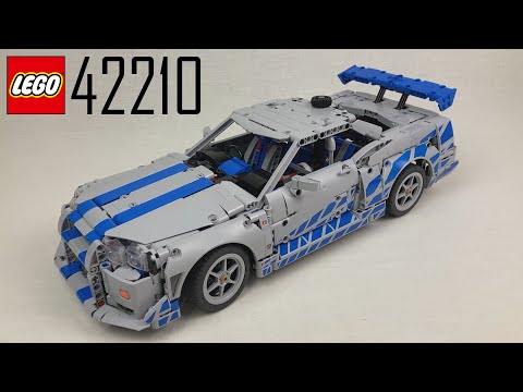 Видео: Флагман Technic 2025? LEGO 42210 Nissan Skyline GT-R Подробный обзор + дрифт