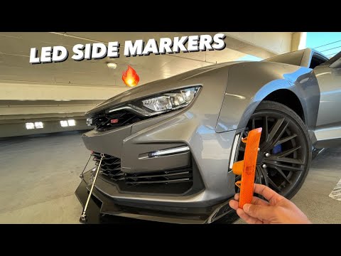 Видео: Установка светодиодных боковых габаритных огней CAMARO SS 2020