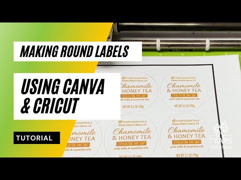 Видео: Как использовать Canva и Cricut для создания круглых этикеток