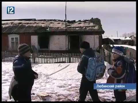 Видео: Мать детей, сгоревших дома в Любинском районе, спешно покинула поселок