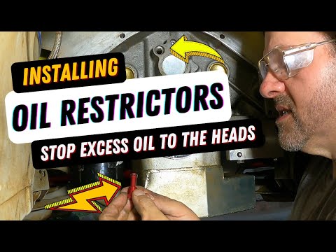 Видео: Как установить ограничители подачи масла в двигатель с цельным распредвалом, чтобы уменьшить пере...