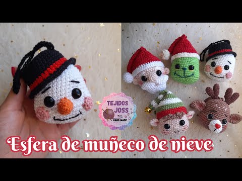 Видео: Сфера снеговика амигуруми
