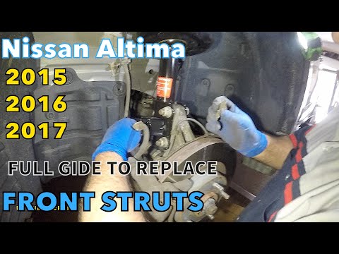 Видео: Полное руководство по замене передней стойки Nissan Altima (сделай сам) 2015 2016 2017