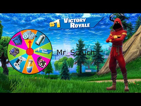 Видео: Fortnite но колело на късмета определя играта ми!!!