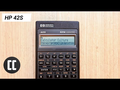 Видео: Научный калькулятор HP 42S, 1988 г.