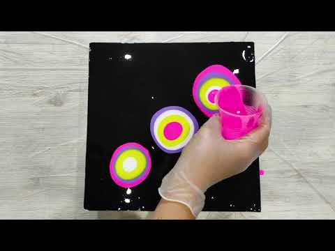 Видео: Флюид арт. Акриловая заливка