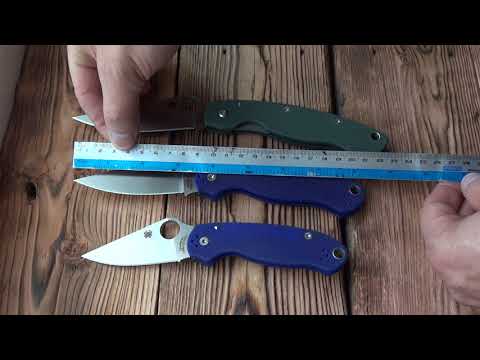 Видео: Para3 vs Paramilitary 2. Сравнение ножей. Comparison of knives.