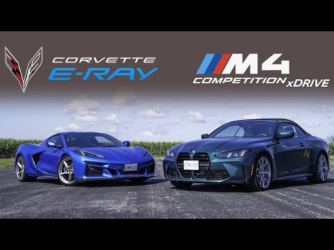 Видео: 200-тысячная битва полного привода! Chevrolet Corvette E-Ray 2025 года против BMW M4 xDrive 2025 ...
