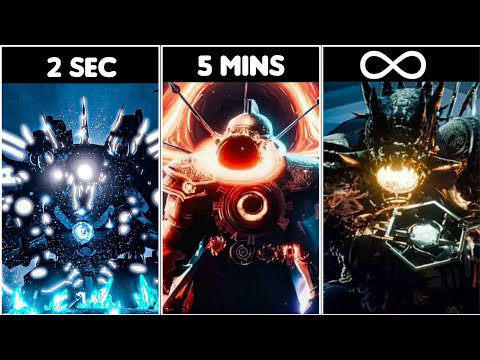 Видео: За сколько секунд Титан Часов сможет победить каждого Титана Скибиди?