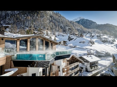 Видео: Hotel Das Central Sölden | Роскошный 5-звездочный горнолыжный отель в Альпах (полный тур)