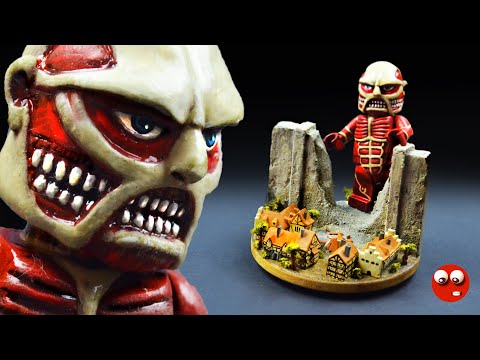 Видео: Колоссальный Титан из аниме Атака Титанов (самодельная фигурка)