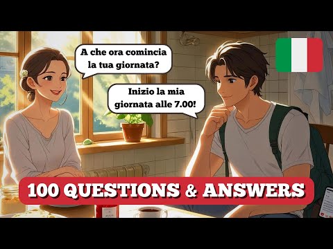 Видео: 100 вопросов и ответов на итальянском языке для повседневных ситуаций | Уровень A1/A2