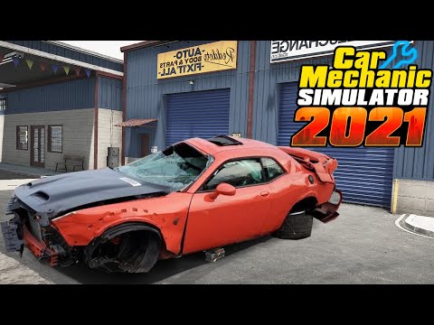 Видео: Реставрация Dodge Challenger SRT Hellcat - Car Mechanic Simulator 2021 #253