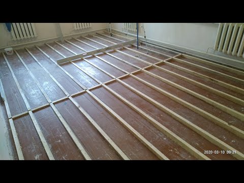 Видео: Выравнивание деревянного пола-пошаговая инструкция!