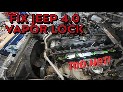 Видео: Предотвращение паровых пробок на Jeep 4.0 — новые форсунки и топливная рампа!
