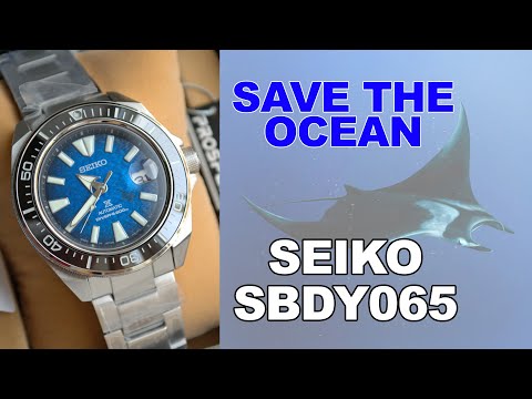 Видео: Обзор японских часов Save the Ocean 2020 SBDY065 / Модель 2020 года