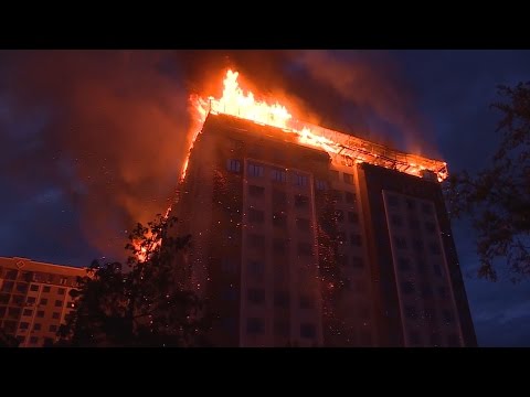 Видео: Пожар в Бишкеке: как тушить высотки?