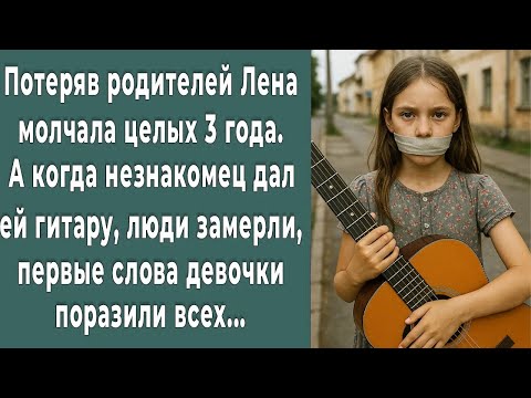 Видео: Потеряв родителей Лена молчала 3 года. А когда незнакомец дал ей гитару, люди онемели от первых слов