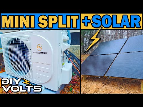 Видео: Гибридный мини-сплит EG4 12000 БТЕ с полной установкой и креплением для солнечной панели