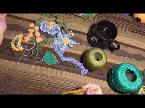 Видео: ВЯЗАНИЕ! МК листочка для сумочки часть 1