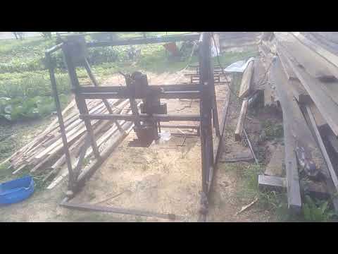 Видео: Пилорама дисковая 2,2 кВт 3000 оборотов 220вольт