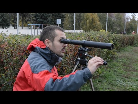Видео: Тест №2 зрительной трубы КОМЗ ЗТ8-24х40М - "Зеница"