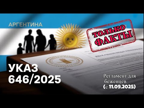 Видео: УКАЗ 646/2025 О БЕЖЕНЦАХ В АРГЕНТИНЕ - только факты