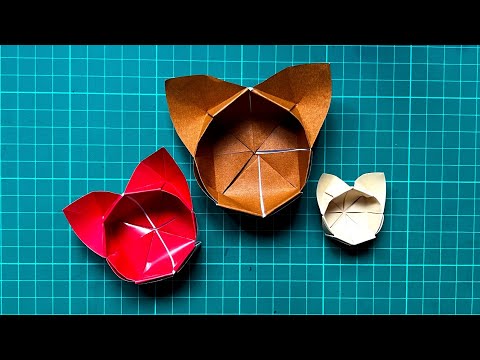 Видео: Как сделать многофункциональное хранилище | Хранение мелких предметов — оригами-миски для кошек