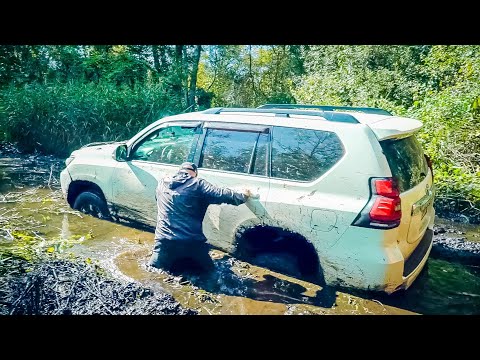 Видео: СМЕКАЛКА помогла спасти утопленный TOYOTA PRADO в БОЛОТЕ