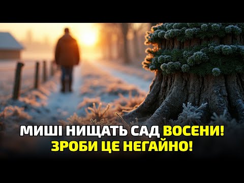 Видео: Обережно! У листопаді миші нищать кору дерев — як цього уникнути?