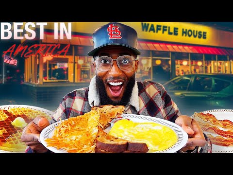 Видео: Пообедайте в лучшем ресторане Америки 🇺🇸 | Waffle House