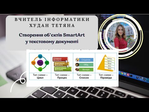 Видео: Створення об’єктів SmartArt у текстовому документі