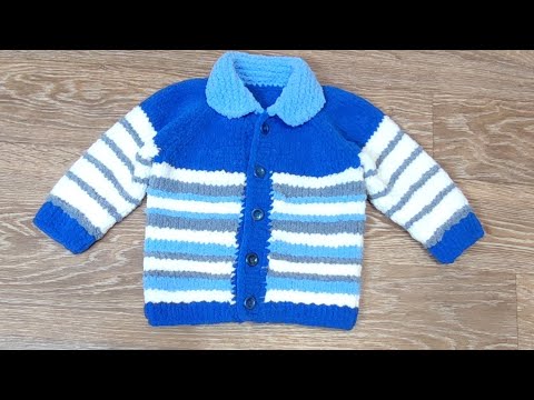 Видео: Самая простая детская кофточка спицами из Ализе софти