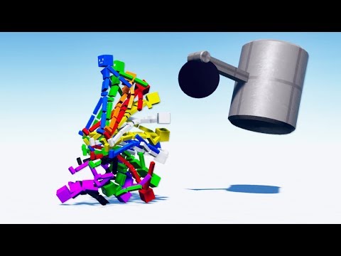 Видео: Fun with Ragdolls: Безумные Поступки - Серия 13