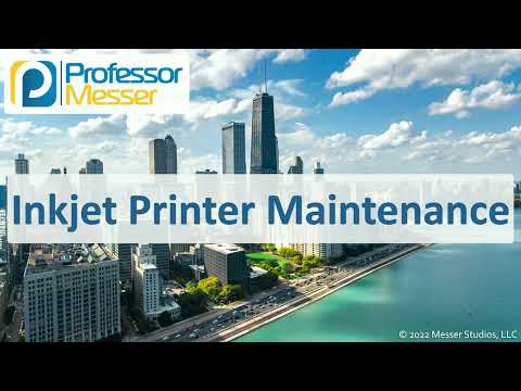 Видео: Обслуживание струйных принтеров — CompTIA A+ 220-1101 — 3.7