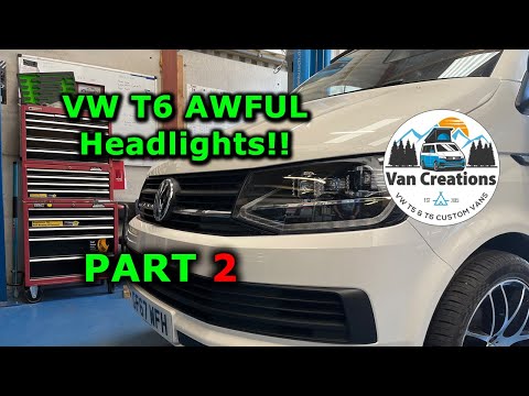 Видео: Обновление фар для VW Transporter T6 — светодиодные фары THQ V3 T6 PT2