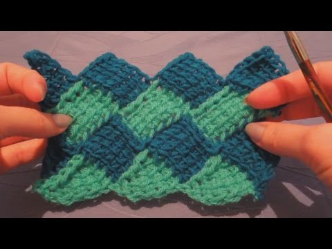 Видео: Энтерлак тунисским крючком (Enterlak tunissian hook)