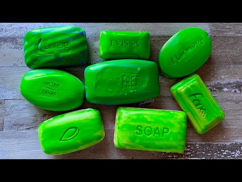 Видео: ASMR SOAP| Cutting colored soaр | Soap Carving| Резка крашенного мыла