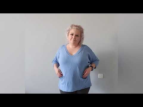 Видео: Кофточка с v образным вырезом