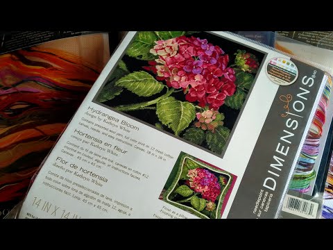 Видео: 48. Снова гобелен?!?  // Hydrangea Bloom, Dimensions // Изучаем схему. Старт. Первые впечатления.