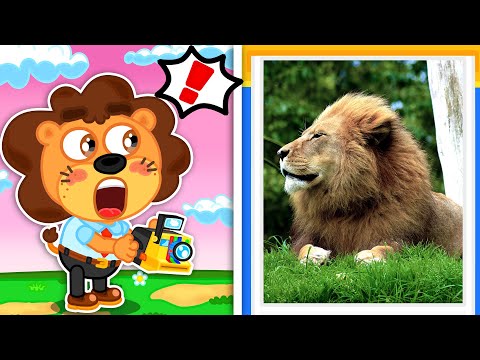 Видео: Маша и Леопольд. Реальные фотки - Серии для всей семьи - Lion Family на русском