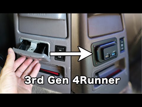 Видео: USB-модуль питания (замена пепельницы) — 4Runner 3-го поколения