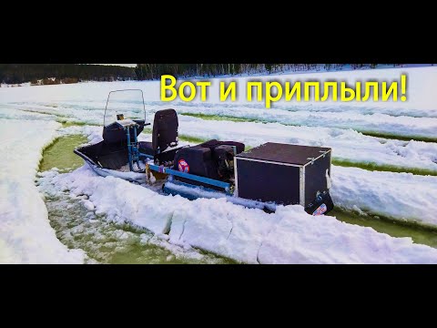 Видео: Мотобуксировщик Ураган Тайга. Проходимость по наледи! Смотрите до конца.