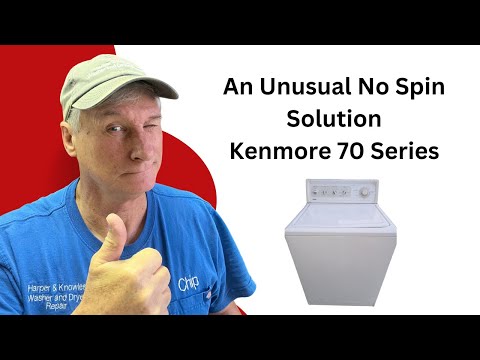 Видео: Как устранить проблемы с отсутствием отжима в стиральных машинах Kenmore серии 70: руководство по...