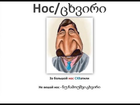 Видео: 1. Грузинский лексикон. Про лицо.
