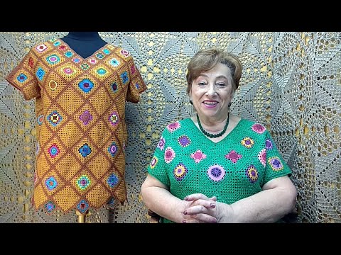 Видео: Платье "Кузнечик". Мастер-класс по вязанию крючком от О. С. Литвиной.