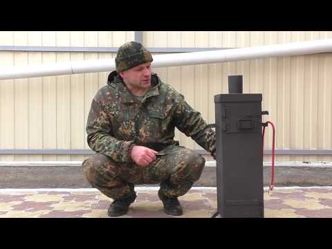 Видео: Печь длительного горения (вертикалка).