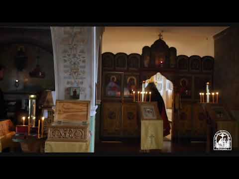 Видео: Полунощница, утреня, часы и Литургия, 21-я седмица по Пятидесятнице ,  пятница.