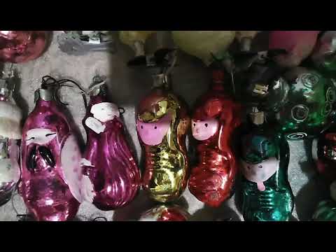Видео: Якутск. Новогодние игрушки СССР. Моя коллекция старинных  елочных игрушек.
